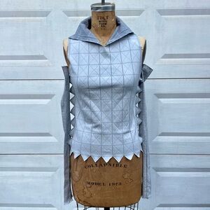 A-poc PLEATS PLEASE Issey Miyake top and sleeves